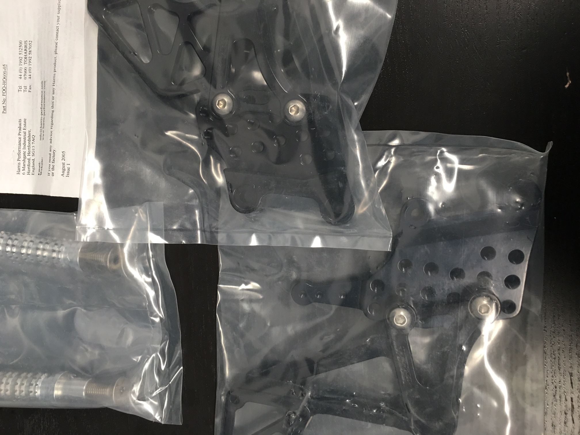 FS Harris Adjustable Rearsets 0306 Brand New Cleveland, OH Honda